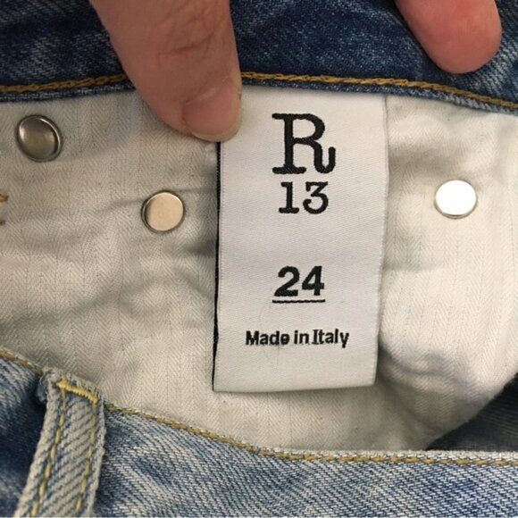 R13 Bowie Tilly w Fray Hem Jeans - Picture 11 of 13